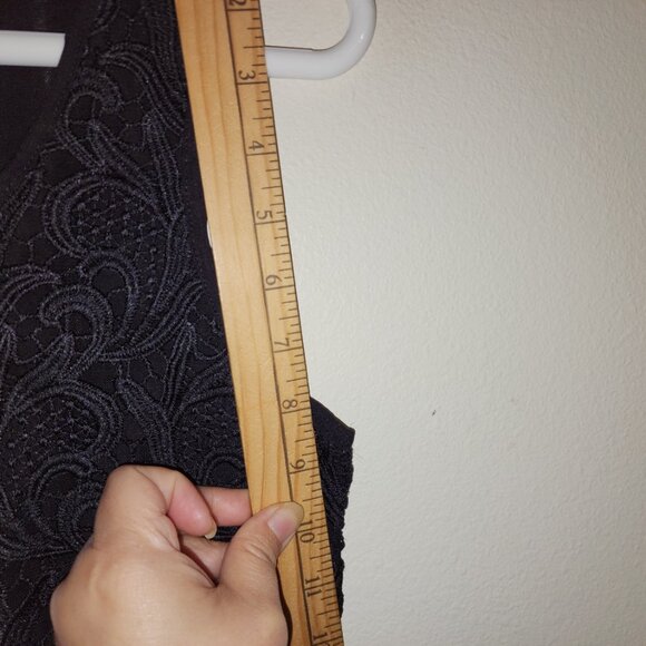 Unbranded Women NightGown Black Lace Nylon Spandex Lined Sz M Goth Fairy Grunge - Picture 11 of 12